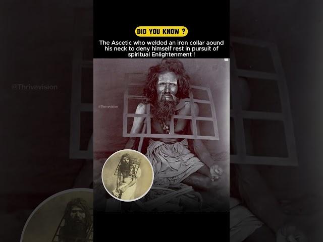 Why This Indian Monk Welded a Cage Around His Neck ? #shorts #god #facts