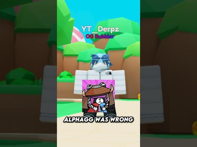 AlphaGG was WRONG about this in BGSI 🫡 #fyp #roblox #bubblegumsimulator #simulator #foryou #bgsi