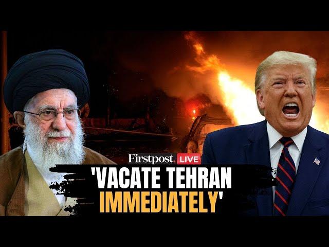 Israel vs Iran LIVE: Explosions Rock Tehran as Trump Urges 'Everyone' to Evacuate | Palki Sharma