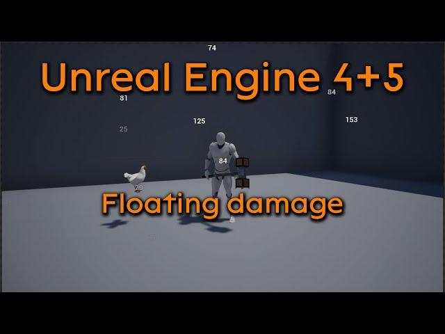 Tutorial request: Floating damage with physics - Unreal Engine 4 + Unreal Engine 5