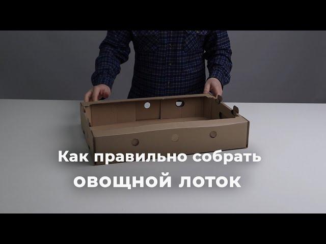 Как правильно собрать овощной лоток?