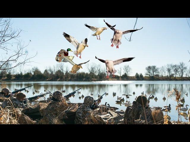 Hunting Ducks and Geese on a Beautiful Small Farm Pond!!