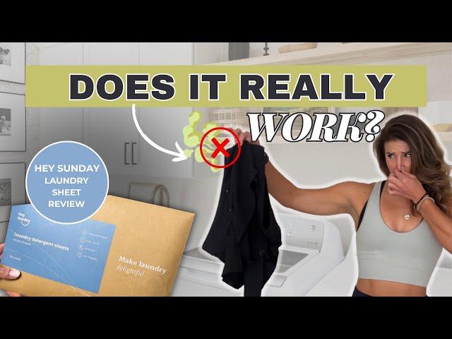 Do Laundry Sheets ACTUALLY Work on Smelly Gym Clothes?? // Hey Sunday Laundry Sheet Review