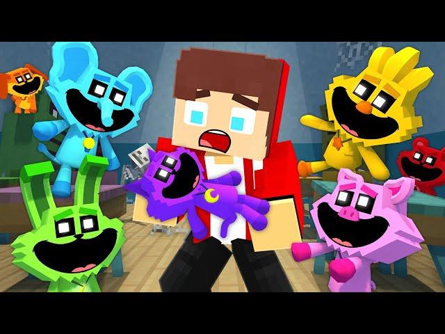 JJ vs Smiling Critters - Maizen Minecraft Animation