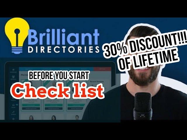 Brilliant, directories before you start checklist