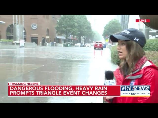 Dangerous Flooding, heavy rain promts Triangle event changes