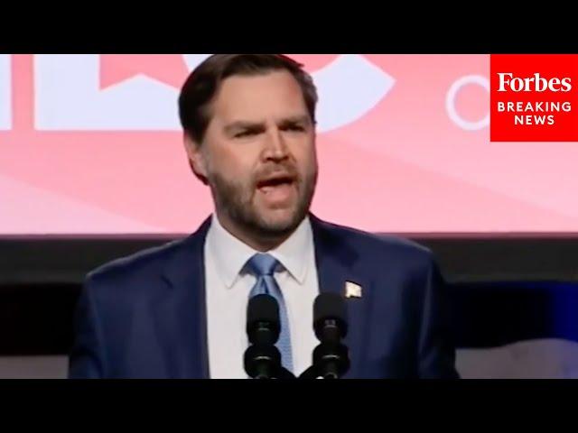 JUST IN: JD Vance's Speech Is Interrupted By Heckler—Then He Responds