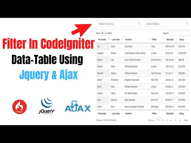 How to apply filter in datatable using jquery