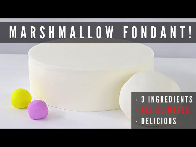 3 INGREDIENT FONDANT RECIPE FOR ALL WEATHER TYPES! │ CAKES BY MK
