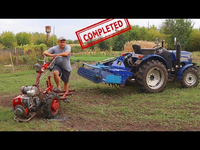 I collected ALL THE EQUIPMENT to SOW MUSTARD for green manure!!!