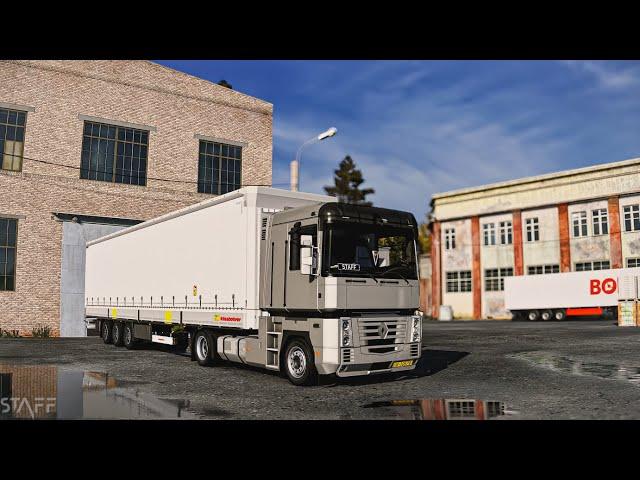 Realistic Driving Renault Magnum E-Tech 480 Euro Truck Simulator 2 POV Drive 4K 1.53+Wheel Cam