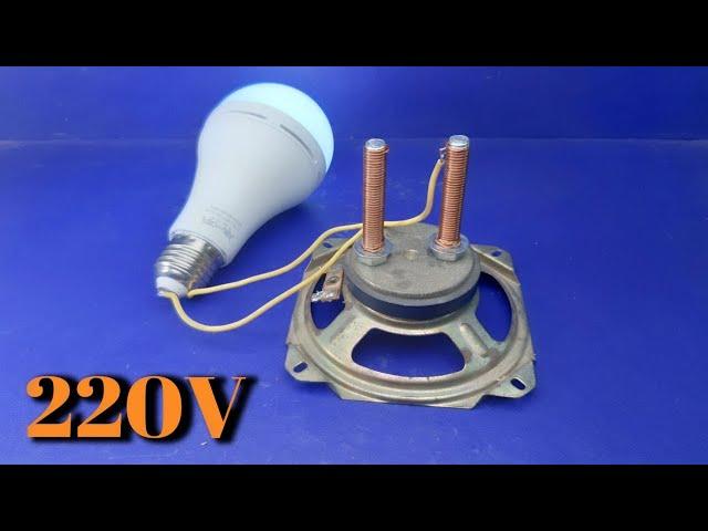 Electric Free Energy Generator 100% Using Magnet In Speaker