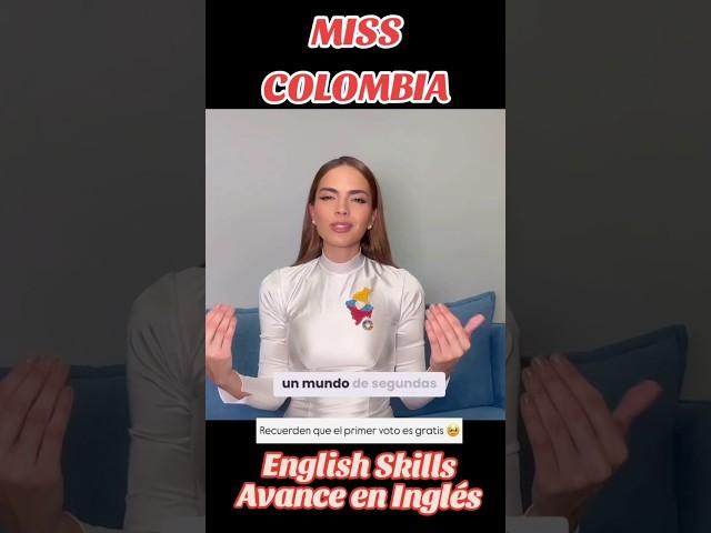 Su avance en inglés #missuniversecolombia #misscolombia #missuniverso #missuniverse #danielatoloza