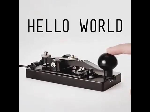 How to write Hello World on a Morse Key | Morse Code