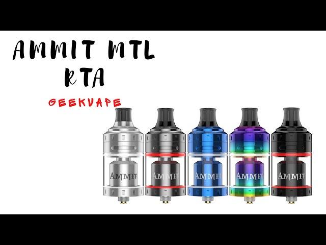 обзор GeekVape Ammit MTL RTA  установка койлов и укладка ваты