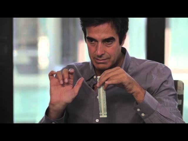 David Copperfield Teaches a Magic Trick On-Camera