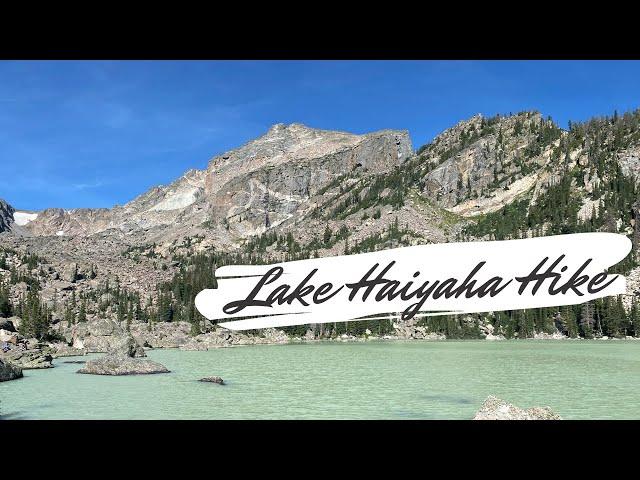 Lake Haiyaha in Rocky Mountain National Park Hike