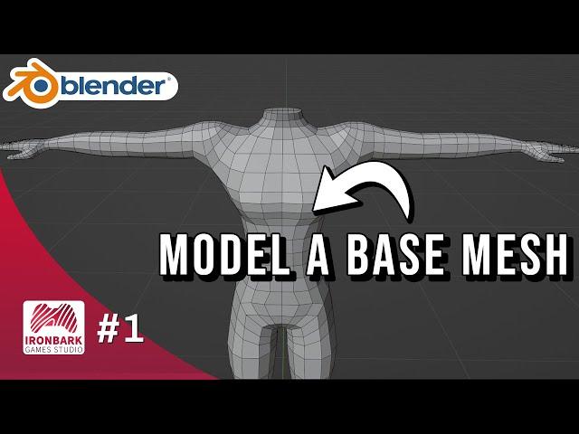 How to Model a Character Mesh in Blender | Game Character Tutorial #1