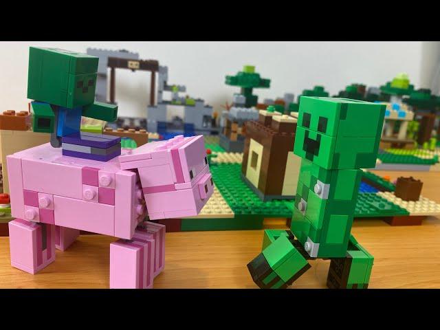 LEGO MINECRAFT: Creeper BigFig - Speed Build (21156 & 21157)