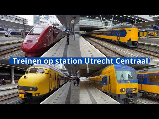 Treinen op station Utrecht Centraal - 28 oktober 2023