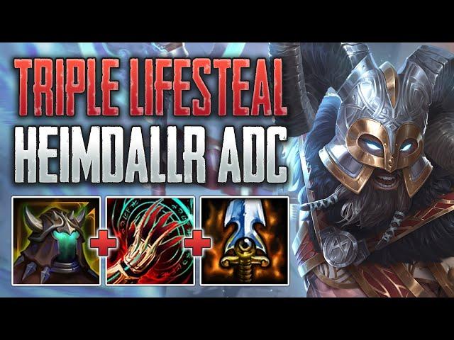 TRIPLE LIFESTEAL HEIM IS A UNIT! | Heimdallr ADC Gameplay | SMITE 1