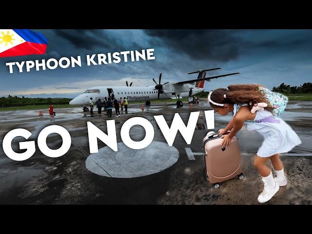  ESCAPING TYPHOON KRISTINE We Can't Get Out of the Philippines