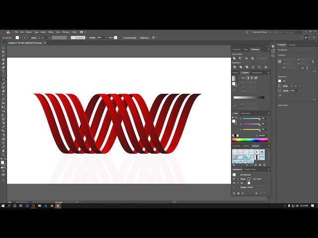 Professional Logo Design in adobe illustrator CC 2020 | 3d W Logo Idea