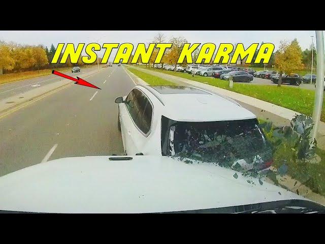 BAD DRIVER GETS SMASHED BY A SEMI-TRUCK