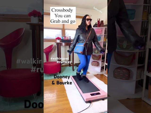 WALKING PAD TREADMILL OUTFIT CHANGE  DESIGNER BAGS DOONEY & BOURKE CROSSBODY TOTE SATCHEL BAGS #grwm