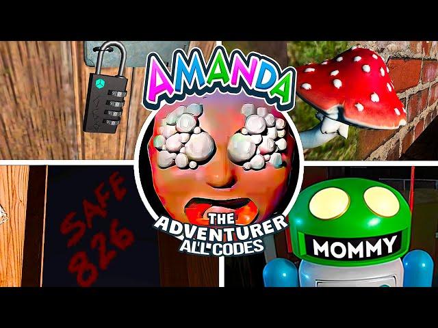 Amanda the Adventurer - All CODES (Safe code, Wardrobe code & Chest code Showcase)