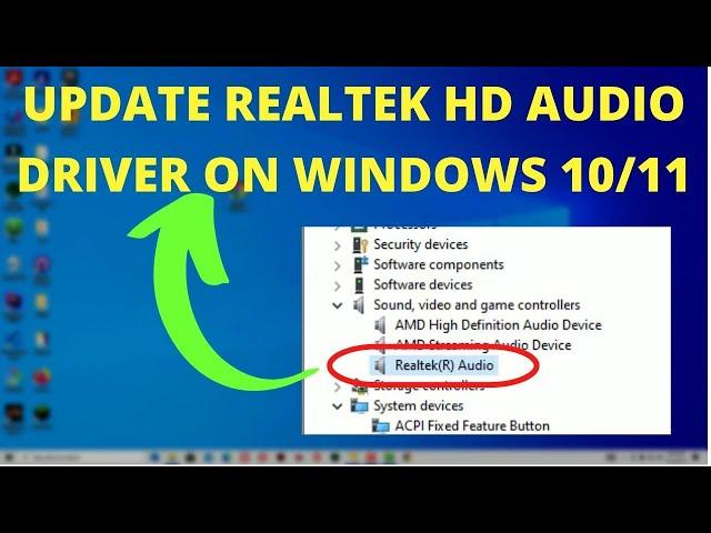 How to Download and Install Realtek HD Audio Manager & Driver on Windows 10/ Windows 11