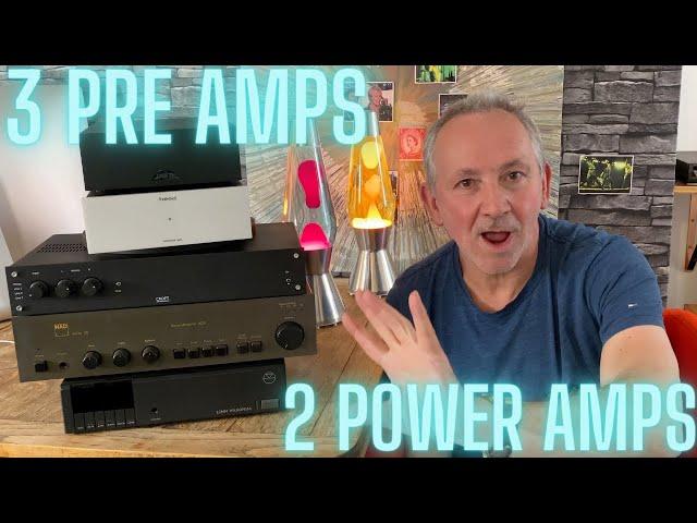 Pre amp /power amp combos make or break systems.