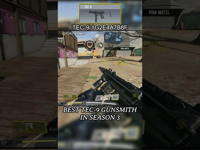 Best TEC-9 Gunsmith in Season 3 in COD Mobile #shorts #tec9gunsmith