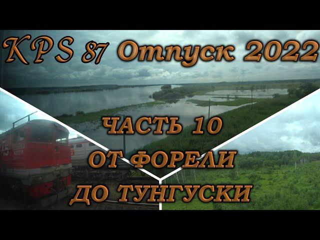 119 Отпуск 2022. Часть №10. Путь домой. От станции Форель до моста через Тунгуску.