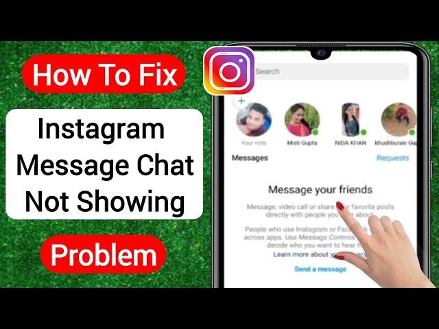 How To Fix Instagram Message Chat Not Showing 2023 | Fix Instagram Message Problem