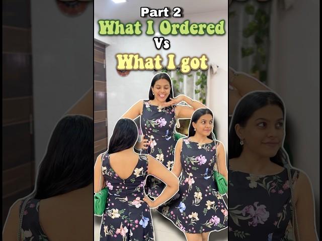 What I ordered Vs what I got | Shruti Kothari | Floral dress from Myntra ￼#whatiorderedvswhatigot 