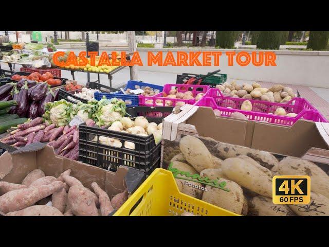 Discover the Castalla's Street Market: A Cloudy Market Day Experience