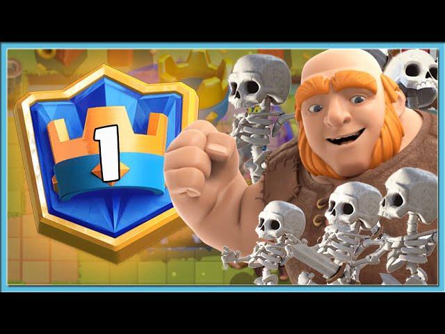  TOP-1 WORLD WITH GIANT GRAVEYARD DECK / Clash Royale