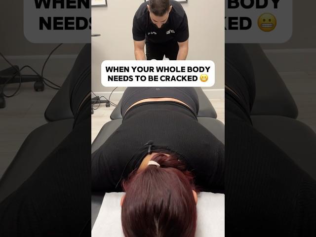 *HER FIRST TIME GETTING CRACKED*  Part 1 #chiropractor #kingofcracks