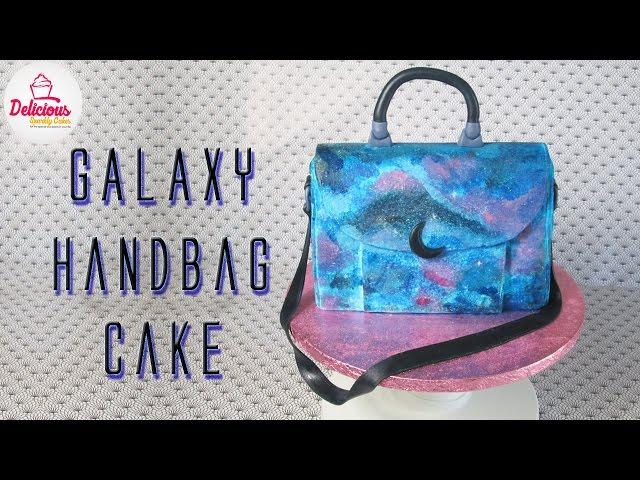 Galaxy Handbag Cake  - Delicious Sparkly Cakes