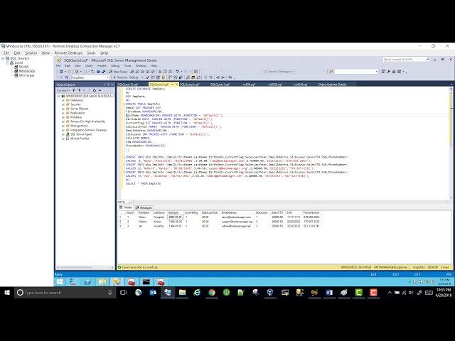 SQL Server dynamic data masking