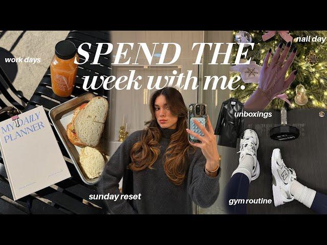 WEEKLY VLOG  | unboxings, activewear haul, closet organization, work time, weekly hobbies, workout!