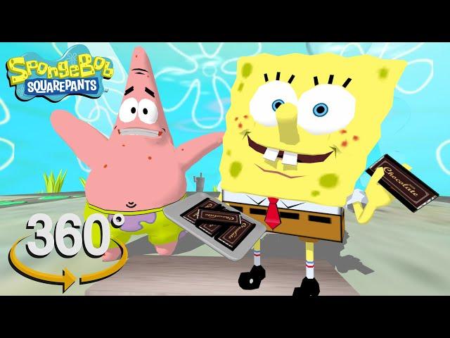 Spongebob Squarepants! - 360° CHOCOLATE! - (The First 3D VR Game Experience!)