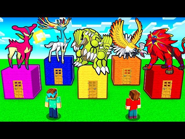 Don't Choose the Wrong SHINY LEGENDARY Pokémon Door! (Minecraft Pixelmon)