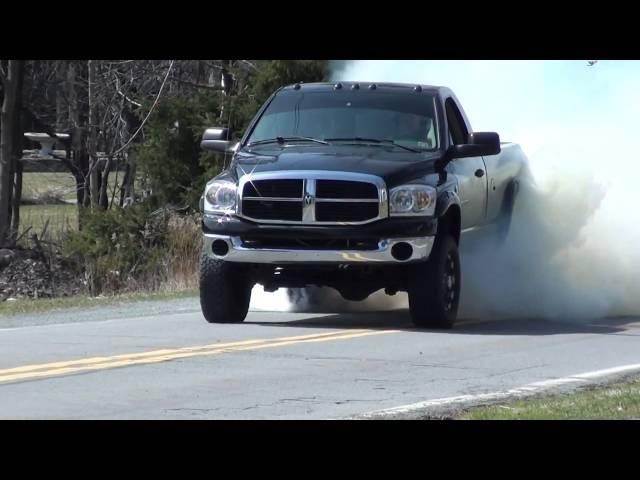 Dodge Ram Cummins Massive BURNOUT!