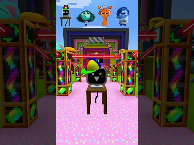 Nside Out VS Laser  pt.1 #shorts #minecraft #dinaminecraft
