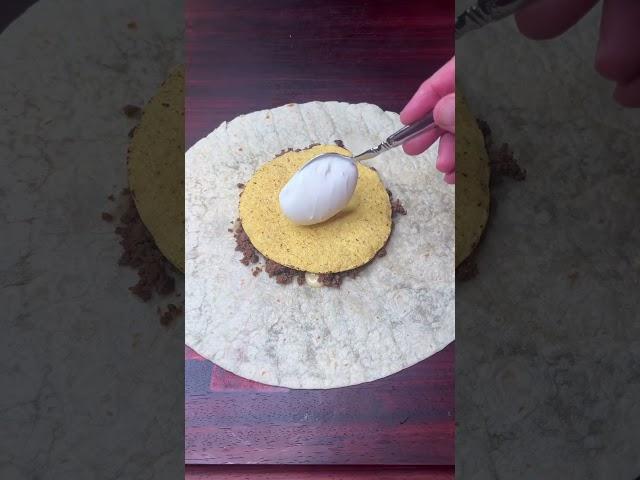 Crunchwrap Supreme!  In the rotation, easy and great.  #tacobell #crunchwrap #cooking #food