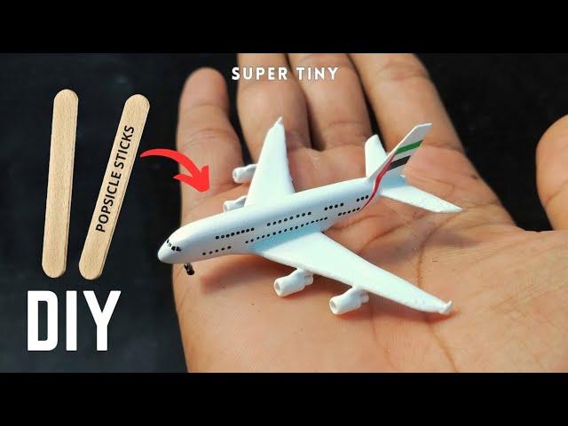 Airbus A380 Emirates | How to make Ice cream sticks airplane