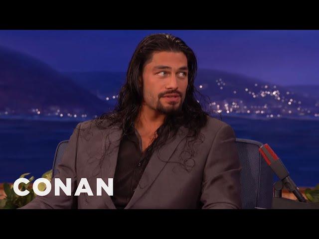 Roman Reigns' Nemesis: The Buttcheek Bandit | CONAN on TBS