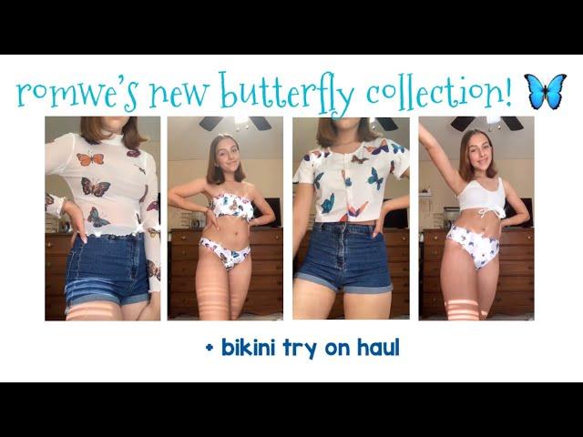 ROMWE’S New Butterfly Collection + Bikini Try-On Haul | Chloe Renee